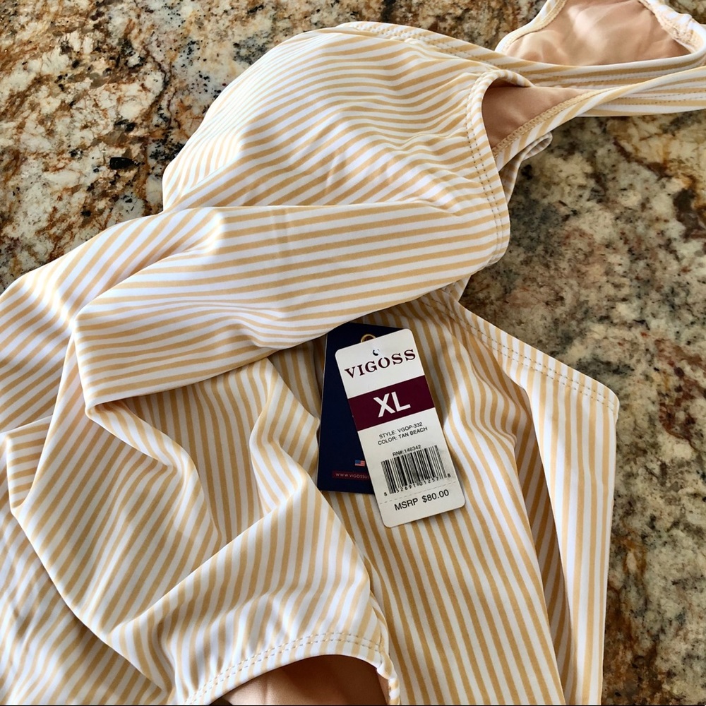 ❌SOLD❌ NWT Vigoss Sporty Racerback Swimsuit, XL - Picture 6 of 8